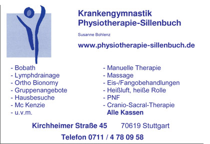 Krankengymnastik Physiotherapie Sillenbuch
